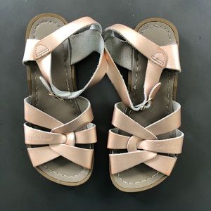 Girls rose gold salt water sandals